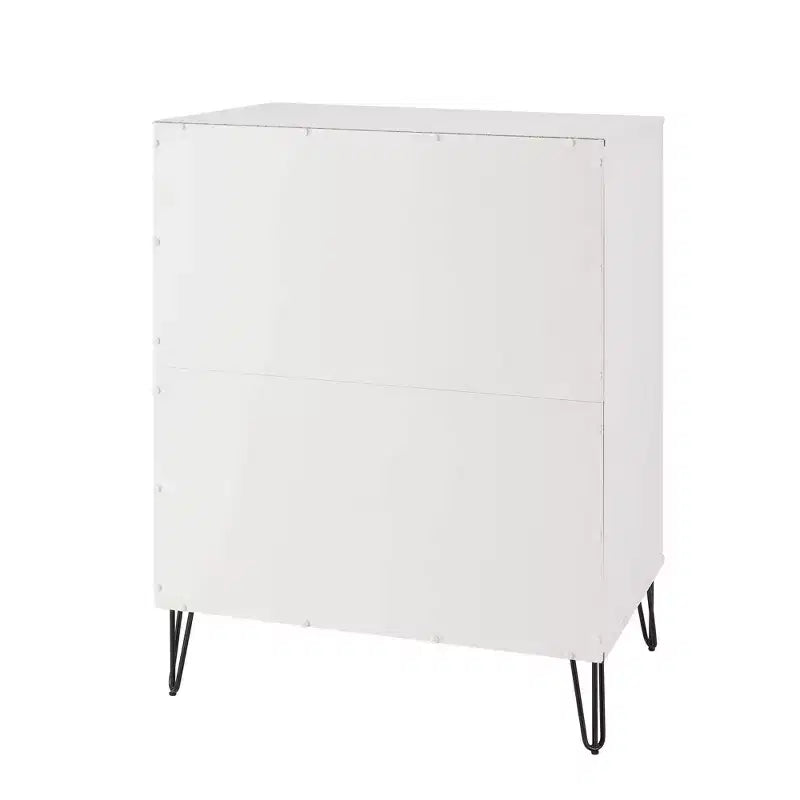 Manhattan Comfort Dumbo Set Comò Moderno a 5 Cassetti e Comodino a 2 Cassetti, 2 Pezzi