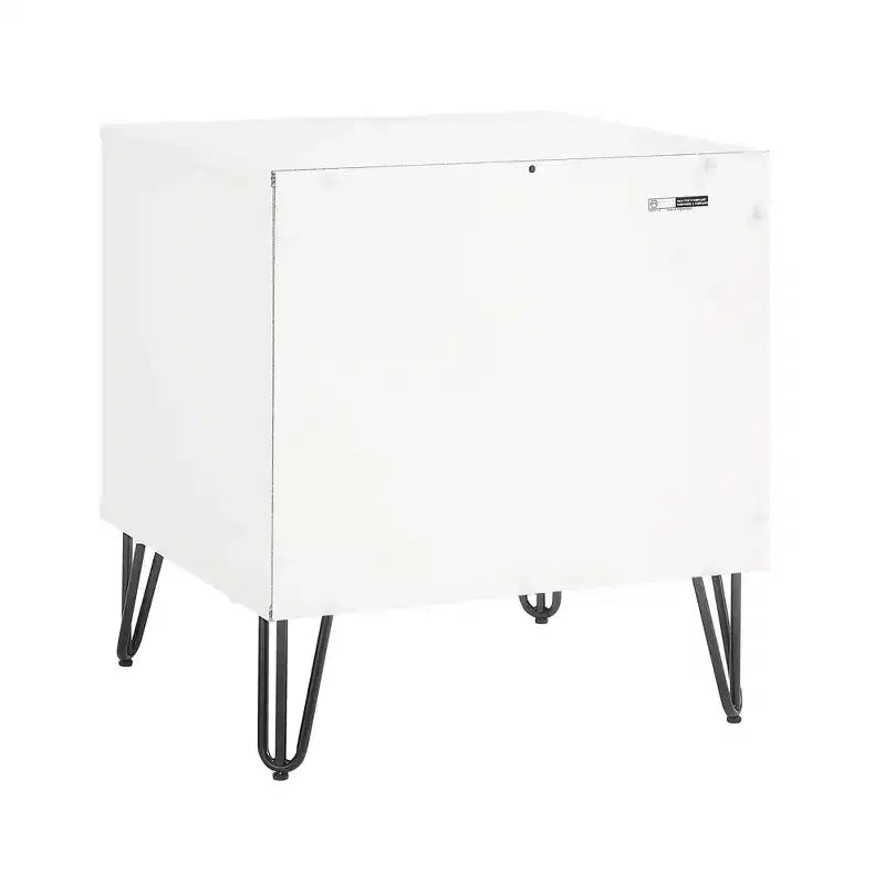 Manhattan Comfort Dumbo Set Comò Moderno a 5 Cassetti e Comodino a 2 Cassetti, 2 Pezzi