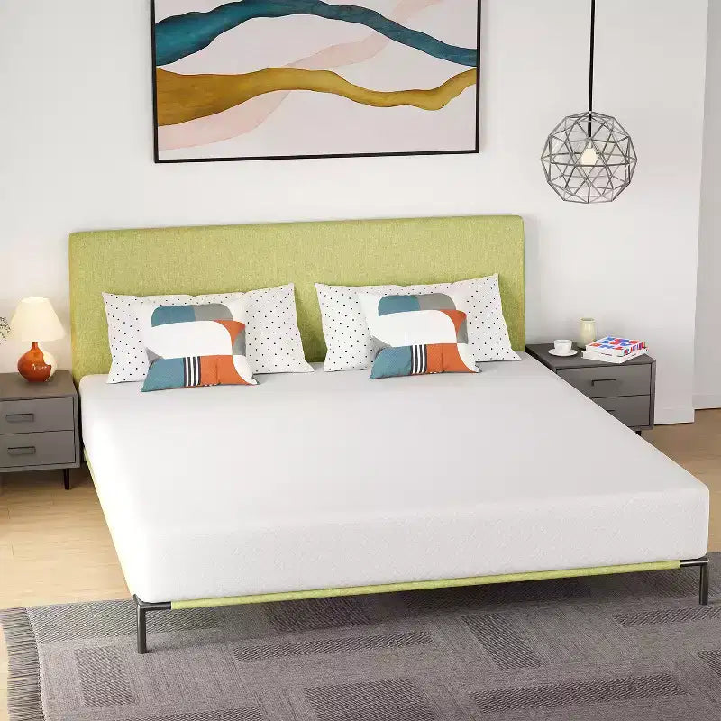 Materasso in Memory Foam con Gel FDW da 10 Pollici per un Sonno Fresco e Sollievo dalla Pressione/Materassi a Media Fermezza Certificati CertiPUR-US/Confezionato in una Scatola