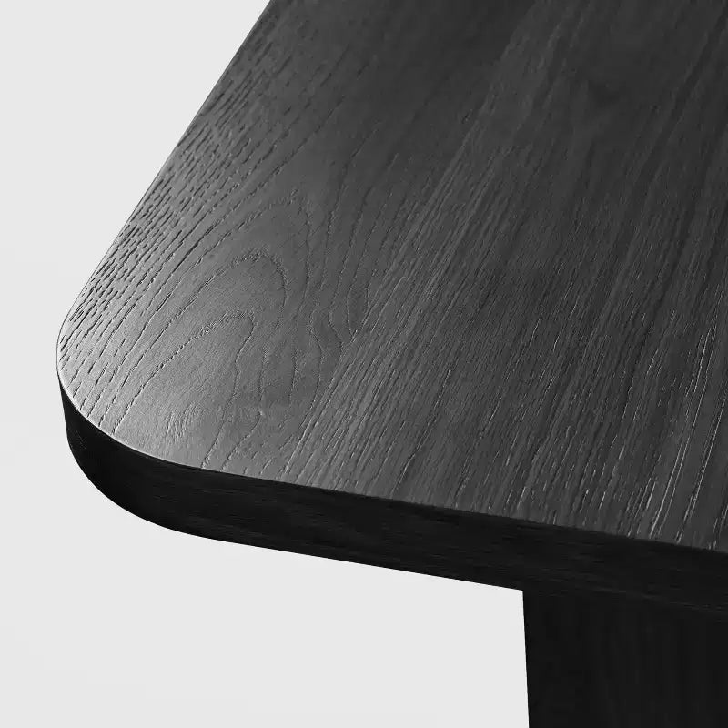 Tavolo da pranzo rettangolare Dovelina in legno di metà secolo, set tavolo da cucina in rattan per 6 persone - 67