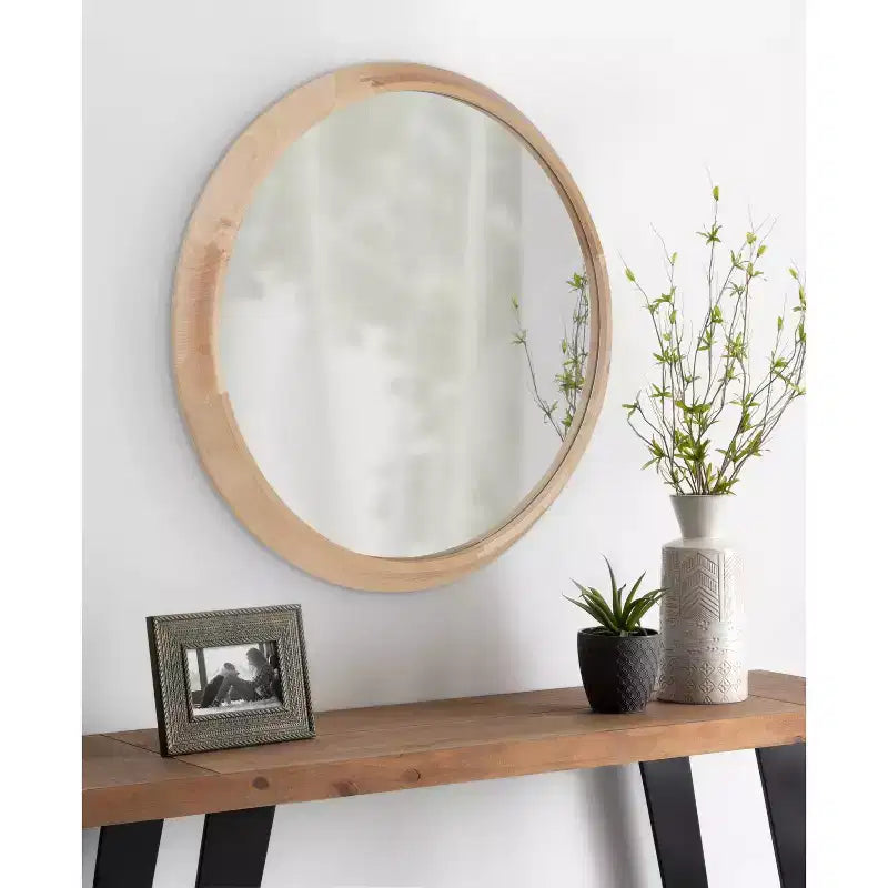 Specchio Decorativo da Parete con Cornice in Legno Uldrich 24 x 2 - Kate & Laurel All Things Decor