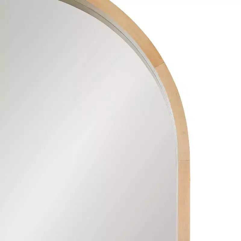 Specchio da parete a capsula Hutton con cornice in legno 24 x 36 - Kate & Laurel All Things Decor