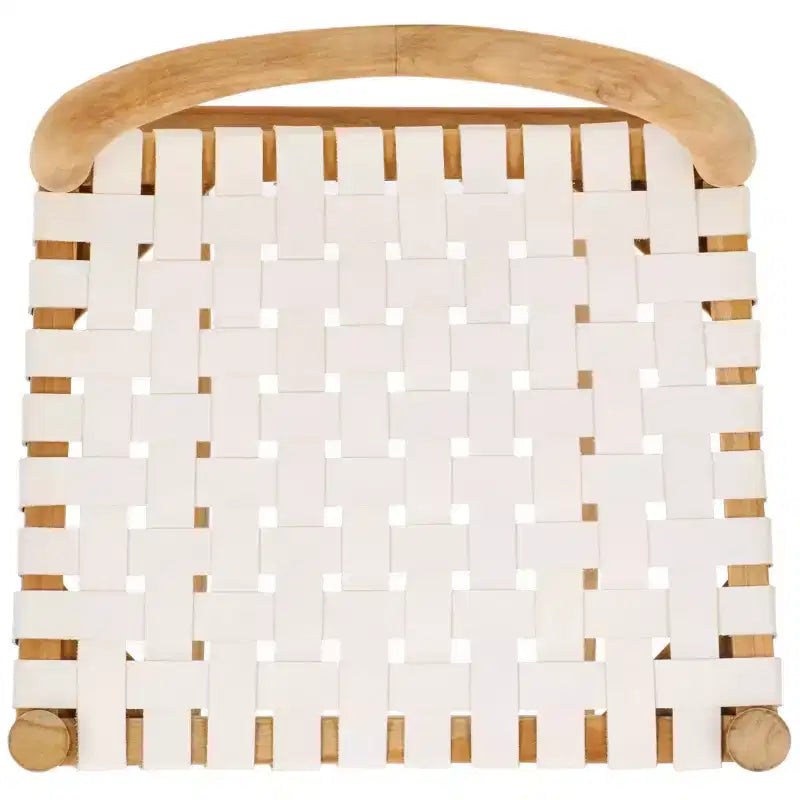 Sgabello da bancone Rhyan - BST1203A - Bianco/Naturale - Safavieh