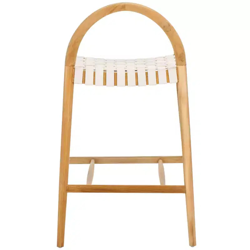 Sgabello da bancone Rhyan - BST1203A - Bianco/Naturale - Safavieh