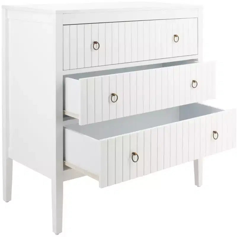 Cassettiera a 3 cassetti Tegan - CHS5001 - Bianco - Safavieh