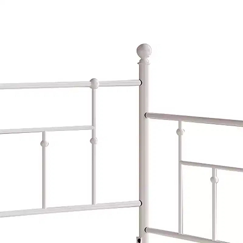 ChaletPosh Lettino in Metallo Twin Size con Rotelle Estraibili