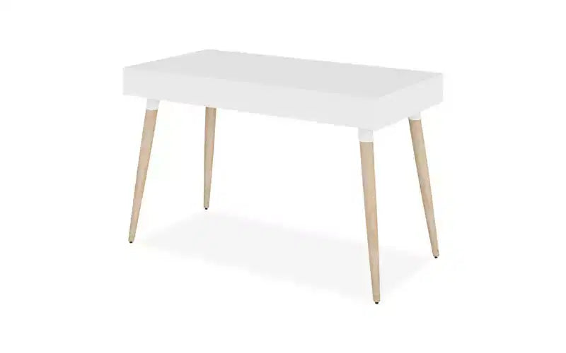 Scrivania Scandinavian Workspace by Alera, 47,24 x 23,62 x 29,53, bianco/legno beige
