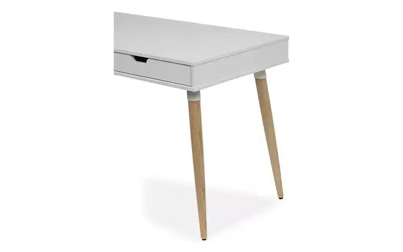 Scrivania Scandinavian Workspace by Alera, 47,24 x 23,62 x 29,53, bianco/legno beige