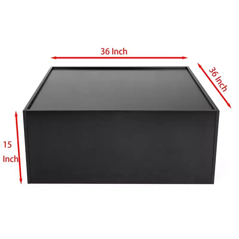 Tavolino da caffè libreria a 4 ripiani, mobile creativo multifunzione, espositore a terra per libri, scaffali organizer minimalisti, nero, 36 pollici