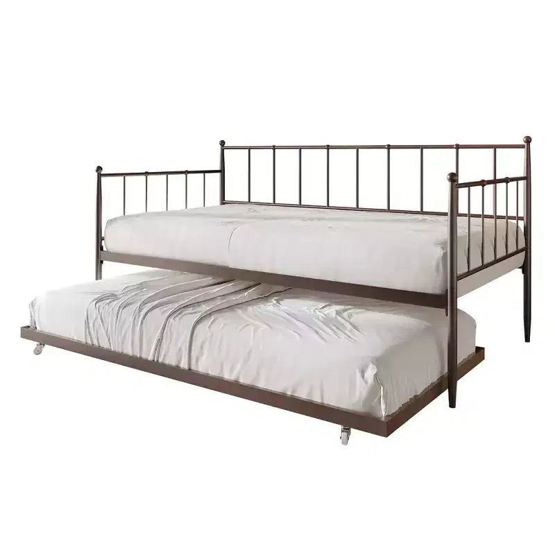 ChaletPosh Letto a giorno in metallo con letto estraibile