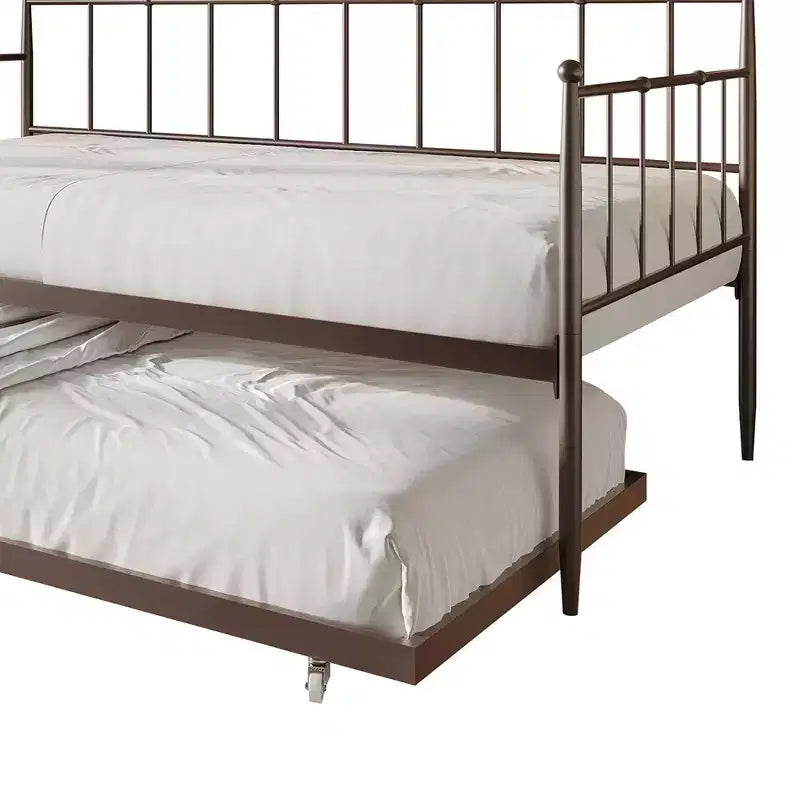 ChaletPosh Letto a giorno in metallo con letto estraibile