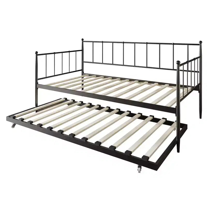 ChaletPosh Letto a giorno in metallo con letto estraibile