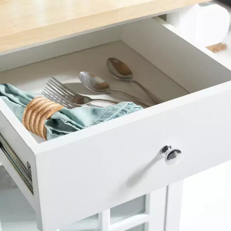 Carrello Locklyn 1 anta 2 cassetti 2 ripiani - KCH8703 - Safavieh