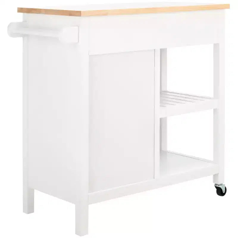 Carrello Locklyn 1 anta 2 cassetti 2 ripiani - KCH8703 - Safavieh