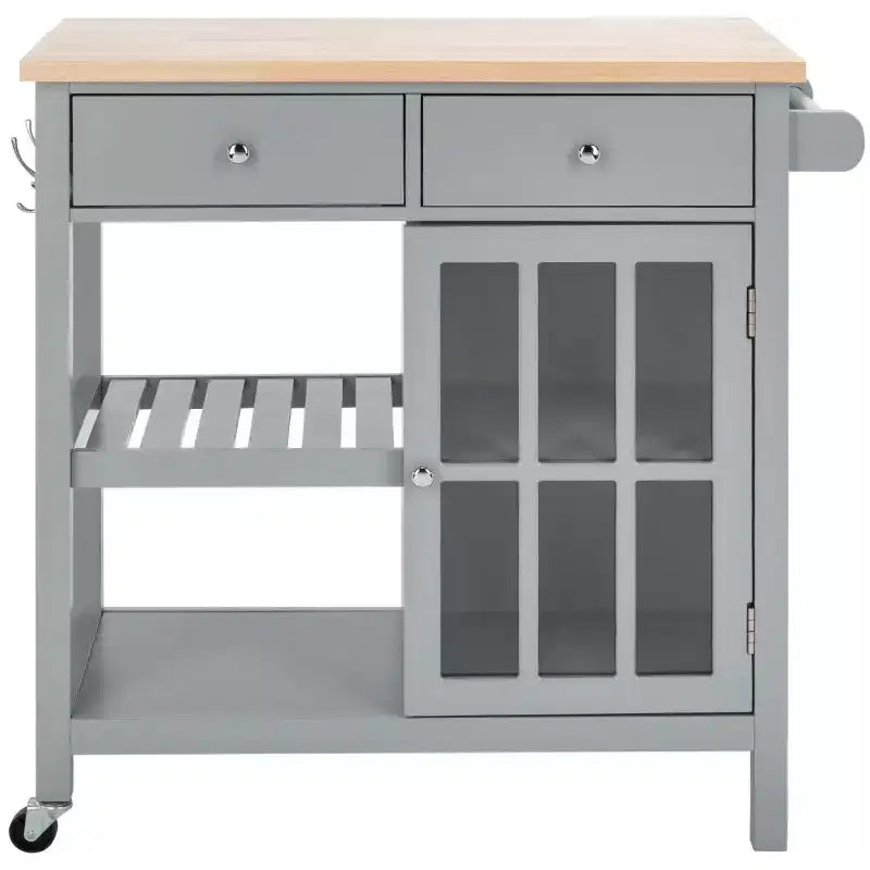 Locklyn 1 Door 2 Drawer 2 Shelf Cart - KCH8703 - Safavieh