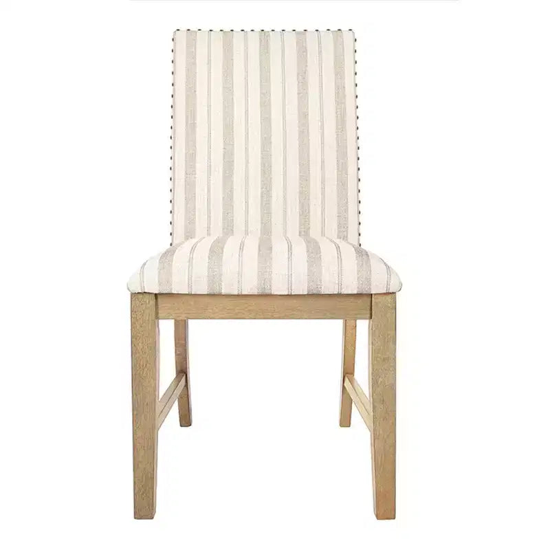HomePop Set di 2 sedie da pranzo imbottite in legno con grembiule, struttura in compensato, capacità 136 kg