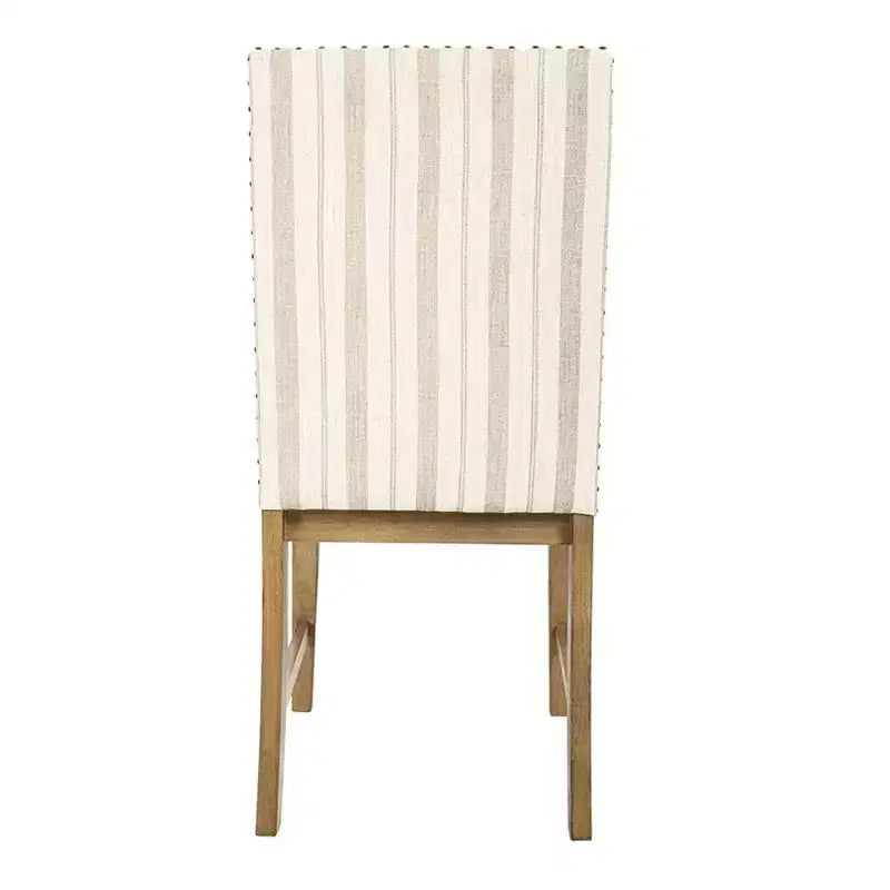 HomePop Set di 2 sedie da pranzo imbottite in legno con grembiule, struttura in compensato, capacità 136 kg