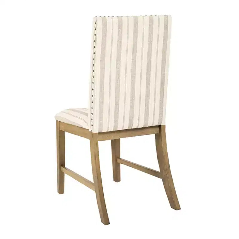 HomePop Set di 2 sedie da pranzo imbottite in legno con grembiule, struttura in compensato, capacità 136 kg