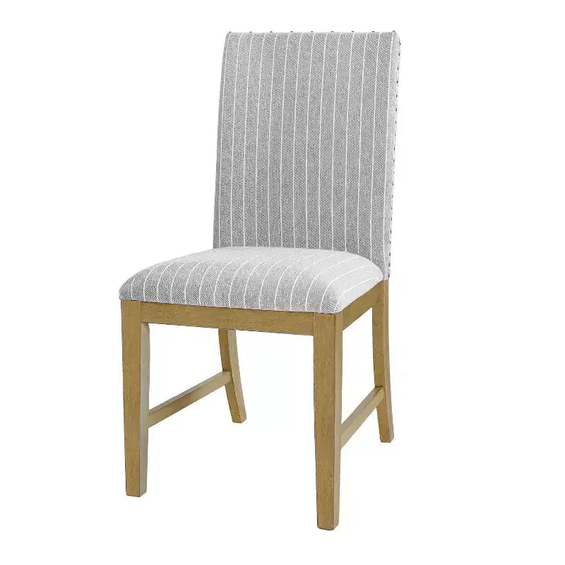 HomePop Set di 2 sedie da pranzo imbottite in legno con grembiule, struttura in compensato, capacità 136 kg