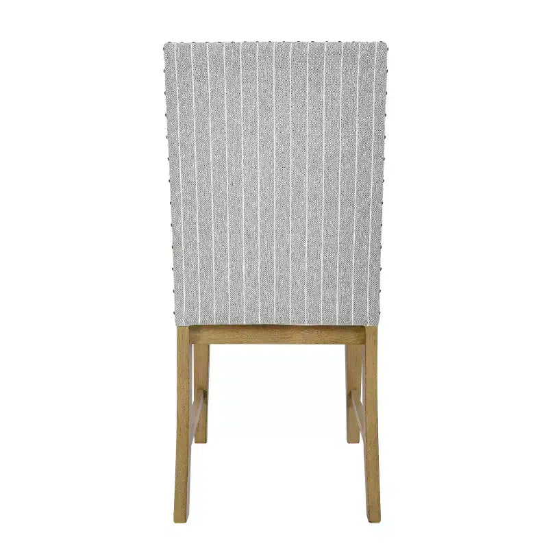 HomePop Set di 2 sedie da pranzo imbottite in legno con grembiule, struttura in compensato, capacità 136 kg