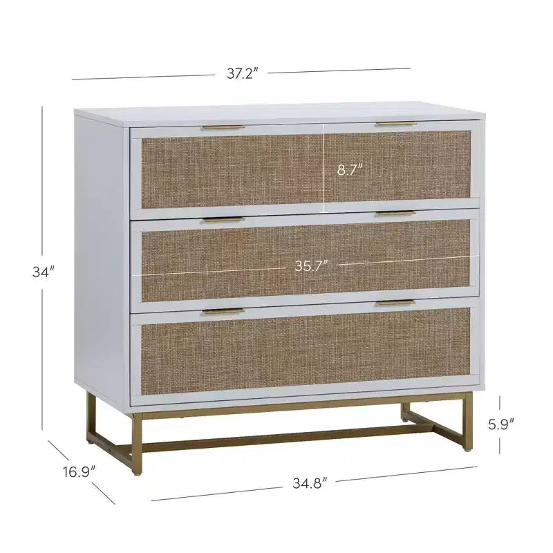Nathan James Set di 2 cassettiere Kova Rattan