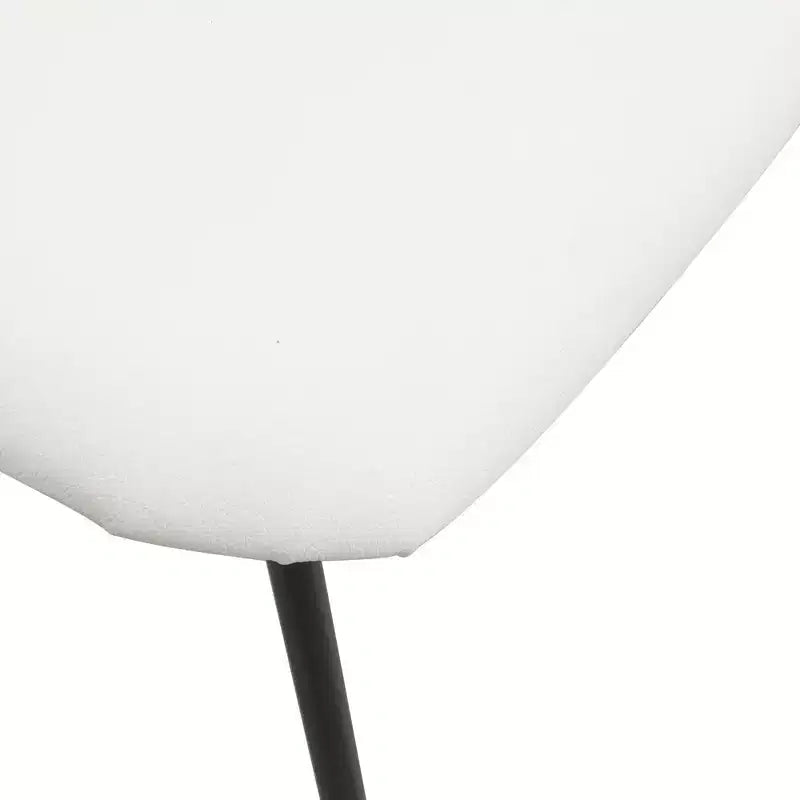 LeisureMod Lyra Series - Set di 2 sedie da pranzo moderne imbottite con sedile in pelle, schienale in faggio e gambe in ferro, per cucina moderna, sala da pranzo, casa, caffè