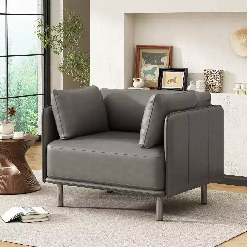 Christopher Knight Home Kyrie Poltrona d'Appoggio Imbottita con Cuscini