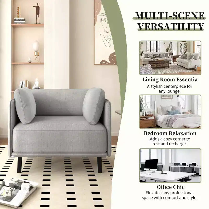 Christopher Knight Home Kyrie Poltrona d'Appoggio Imbottita con Cuscini