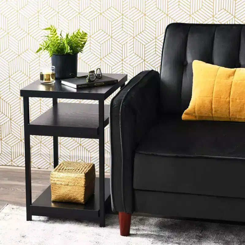Tavolino rettangolare Jamestown Household Essentials nero