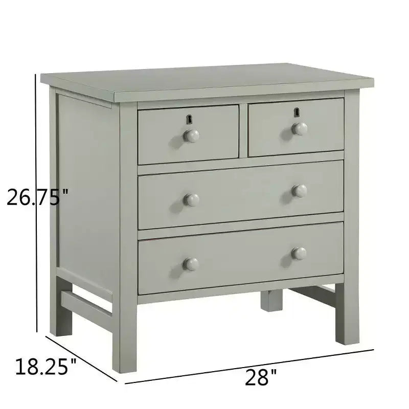 Comodino contenitore Comfort Pointe Greenwich a 4 cassetti