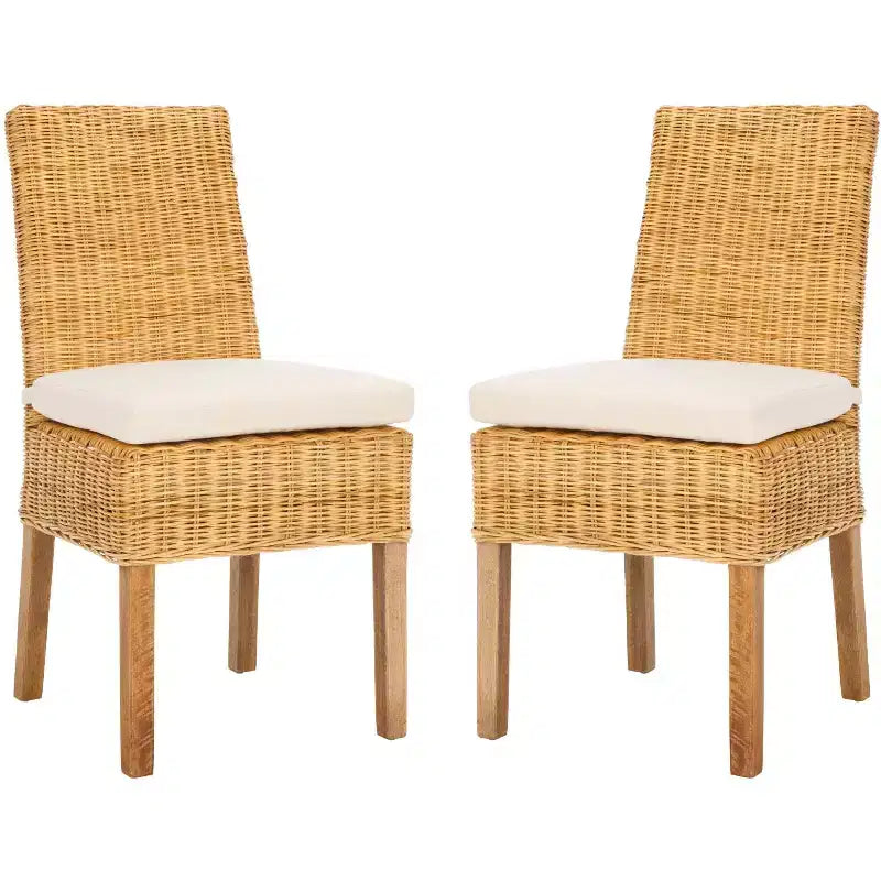 Sanibel Side Chair W/ Cushion (Set of 2) - FOX6541 - Safavieh Couture
