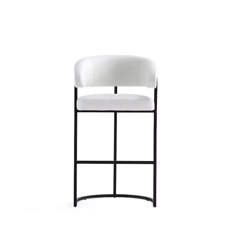 Sgabello da bar moderno rivestito in similpelle Manhattan Comfort Augusta