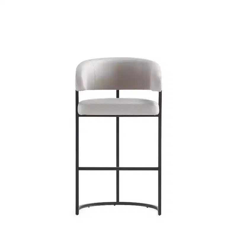 Sgabello da bar moderno rivestito in similpelle Manhattan Comfort Augusta