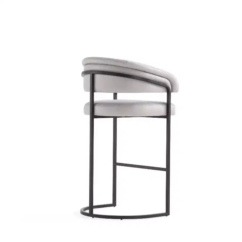 Sgabello da bar moderno rivestito in similpelle Manhattan Comfort Augusta