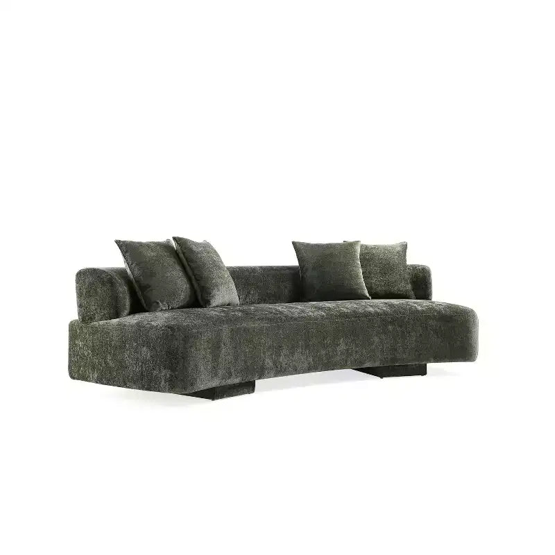 Manhattan Comfort 112" Verandah - Divano XL moderno rivestito in ciniglia