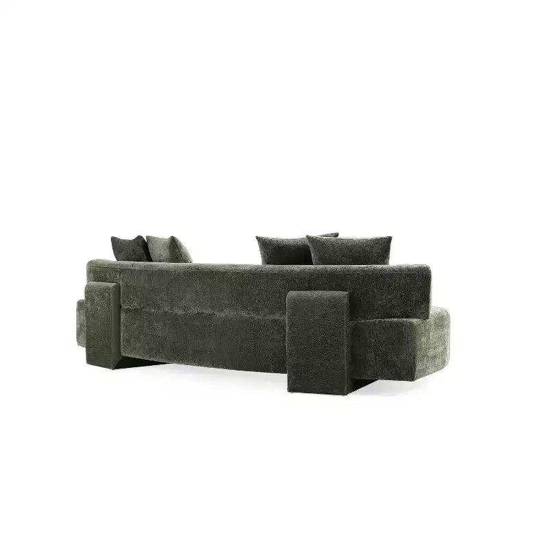 Manhattan Comfort 112" Verandah - Divano XL moderno rivestito in ciniglia