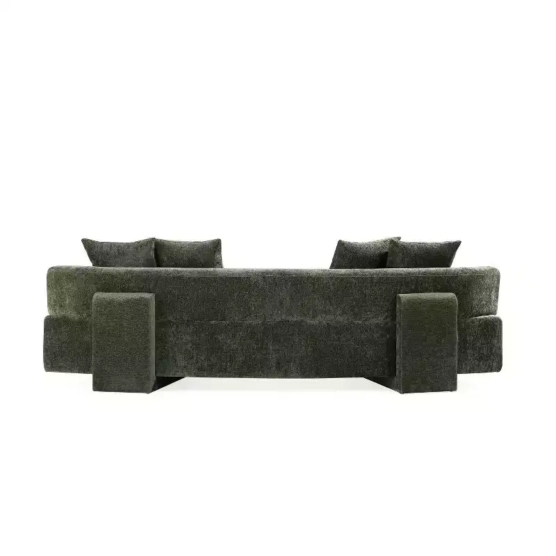 Manhattan Comfort 112" Verandah - Divano XL moderno rivestito in ciniglia