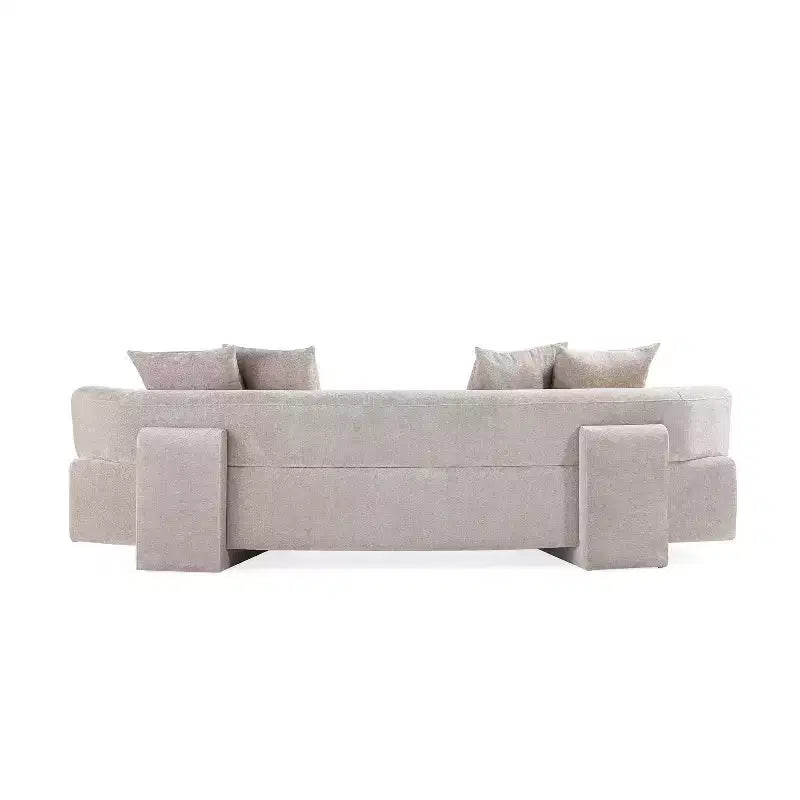 Manhattan Comfort 112" Verandah - Divano XL moderno rivestito in ciniglia