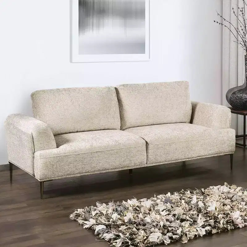 HOMES: Inside + Out Divano Tubera 81" in ciniglia, cuscino a T, reclinabile imbottito con schienale allungabile