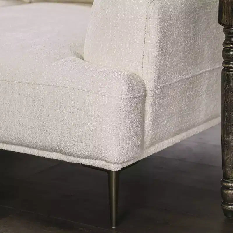 HOMES: Inside + Out Divano Tubera 81" in ciniglia, cuscino a T, reclinabile imbottito con schienale allungabile