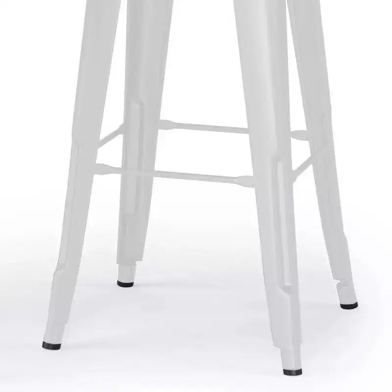 Set di 2 sgabelli da bar Josephine in metallo/legno da 76 cm - WyndenHall: altezza fissa