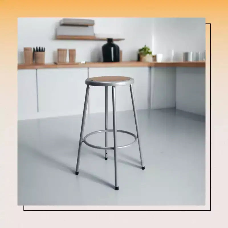 Hampden Furnishings Sgabello in acciaio Felix Collection da 30"