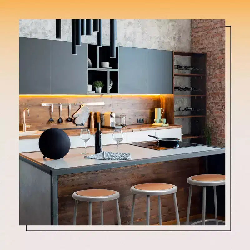 Hampden Furnishings Sgabello in acciaio Felix Collection da 30"