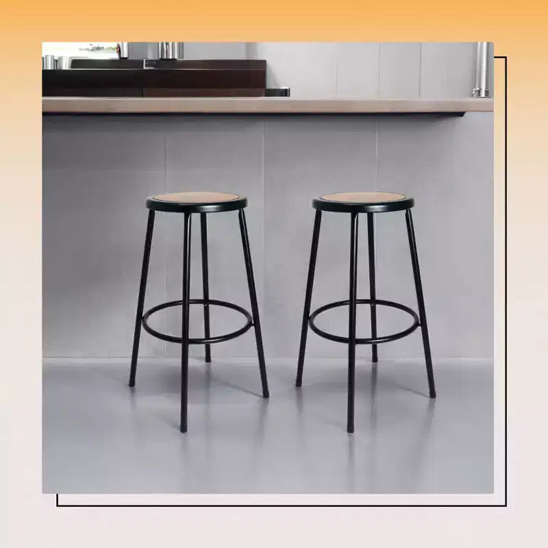 Hampden Furnishings Sgabello in acciaio Felix Collection da 30"