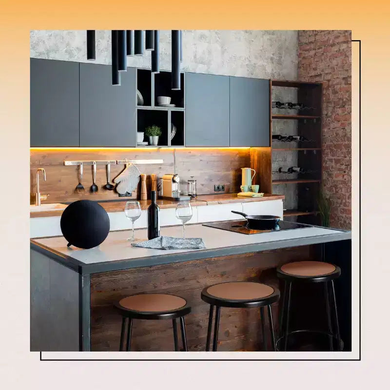 Hampden Furnishings Sgabello in acciaio Felix Collection da 30"