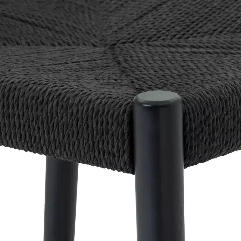 Armen Living Set di 2 Sedie da Pranzo Erie in Corda di Carta Intrecciata e Legno