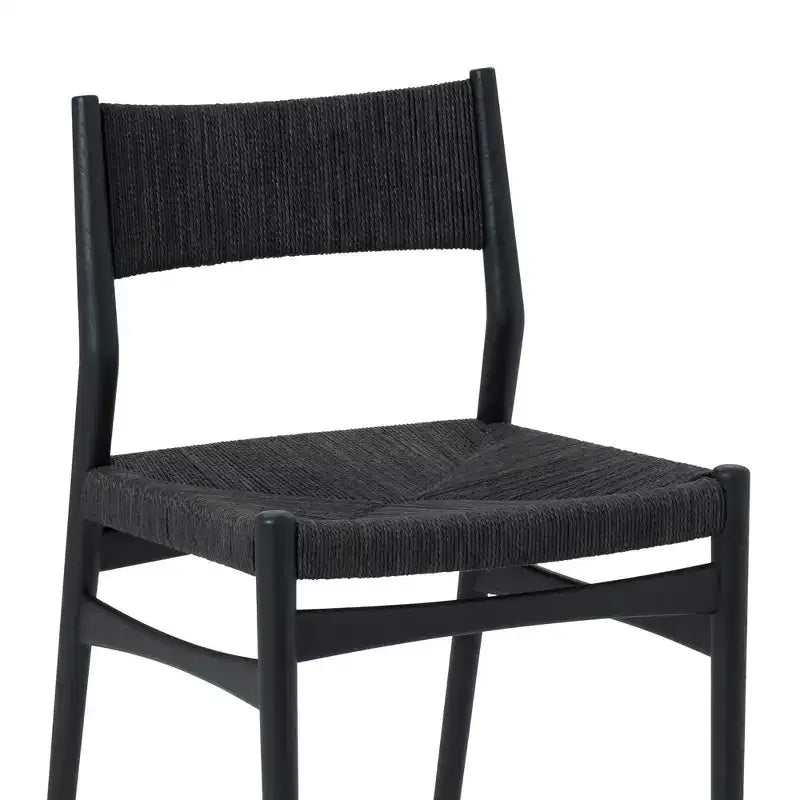 Armen Living Set di 2 Sedie da Pranzo Erie in Corda di Carta Intrecciata e Legno