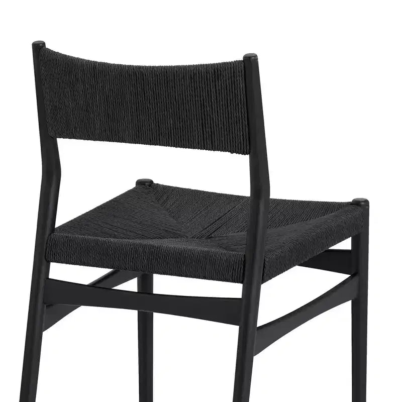Armen Living Set di 2 Sedie da Pranzo Erie in Corda di Carta Intrecciata e Legno