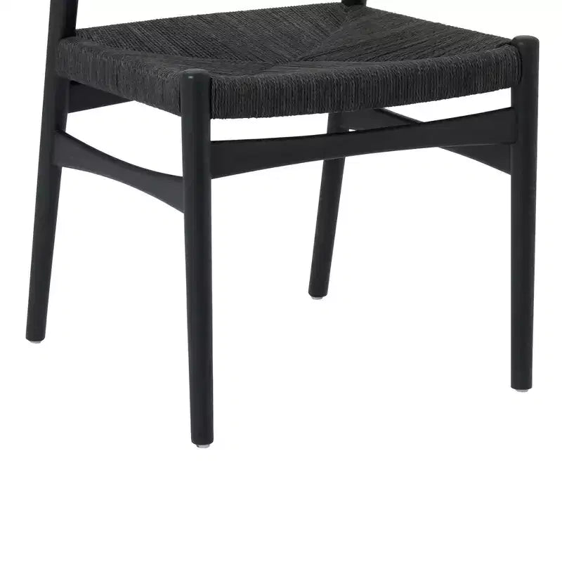 Armen Living Set di 2 Sedie da Pranzo Erie in Corda di Carta Intrecciata e Legno