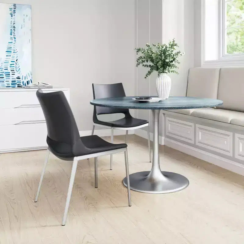Set di 2 sedie da pranzo Geary - ZM Home: Imbottite, struttura in acciaio
